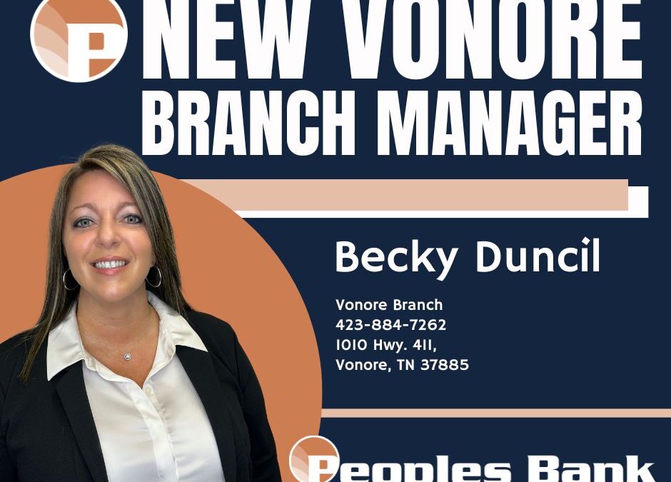 New Vonore Branch Manager and New Addition to our North Georgia LPO.