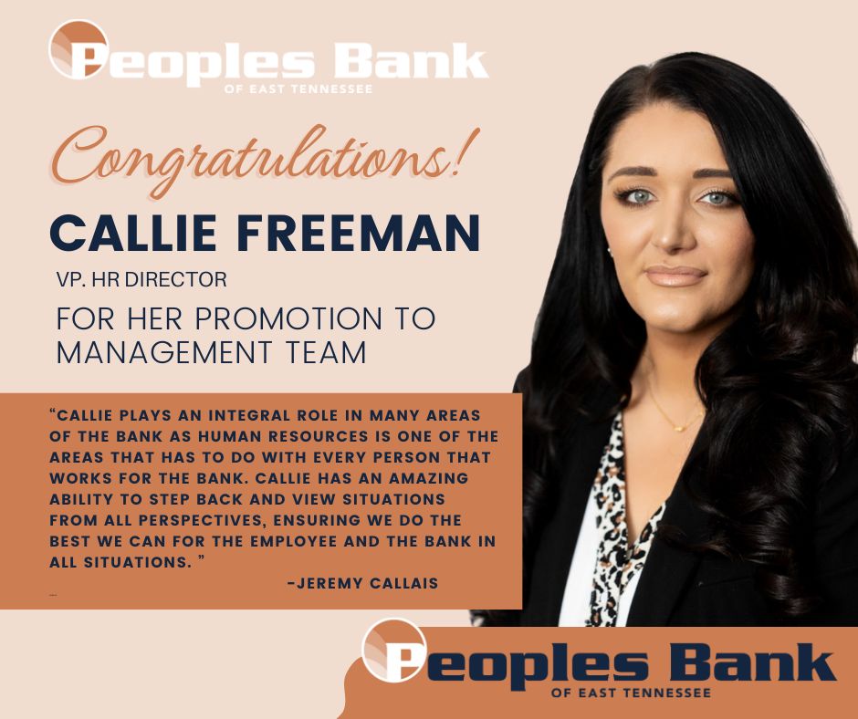 Callie Freeman Promoted to The Management Team